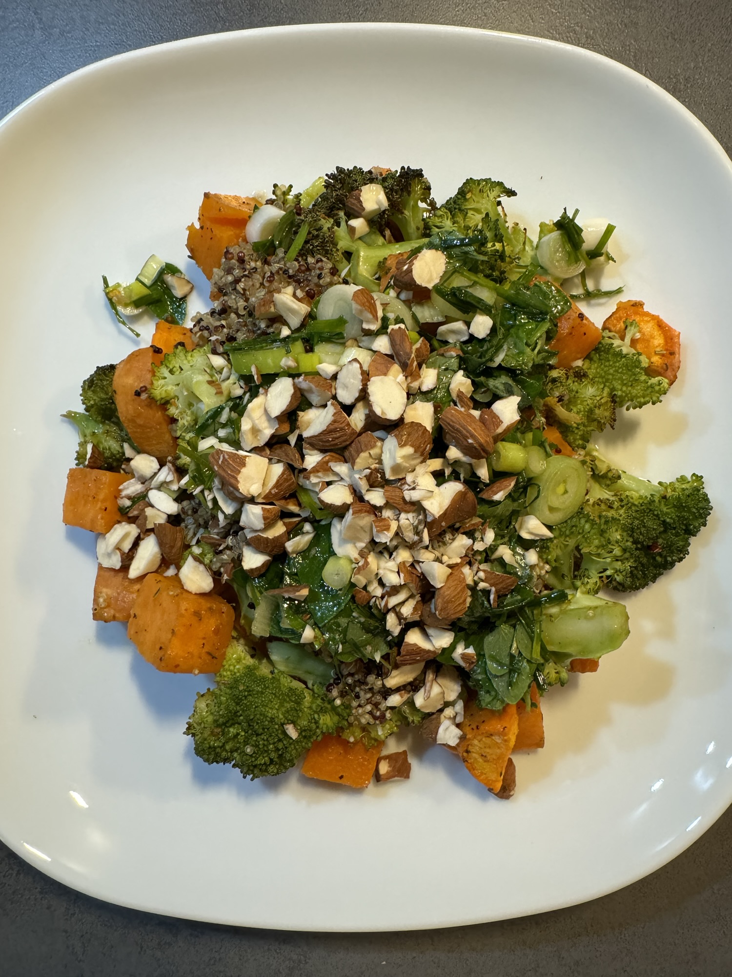 Simple Plant-Based Meal: Warm Quinoa and Vegetable Bowl