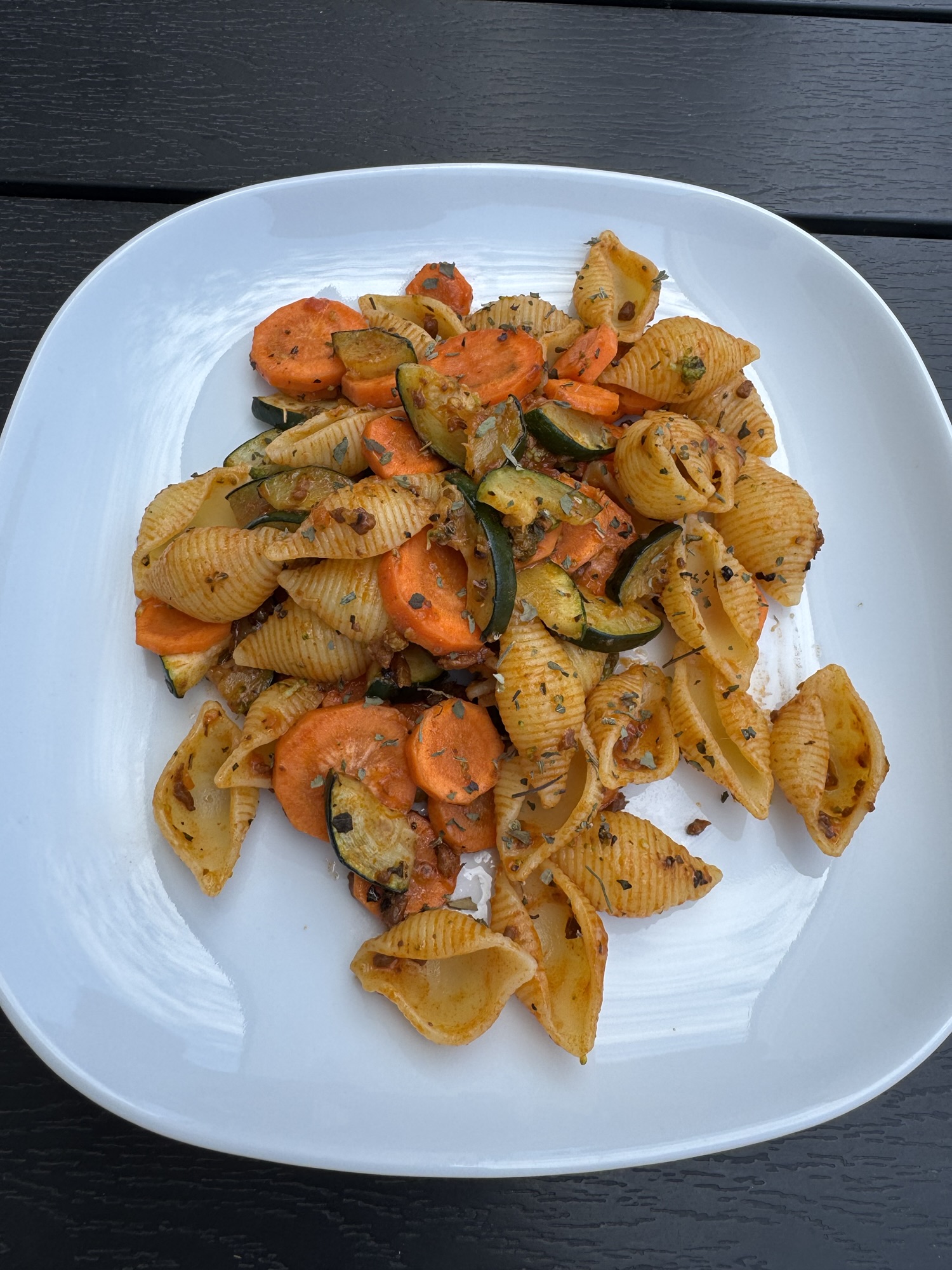 Easy Pasta with Zucchini, Carrots, and Italian Soffritto Sauce